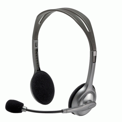 Headset Stereo Logitech H110 Cinza